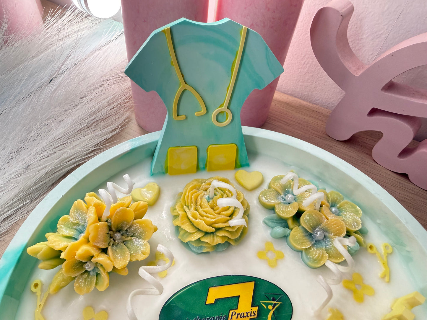 Individuelle Firmenschale – personalisierte Praxisschale mit Logo & Farbwunsch (22 cm)