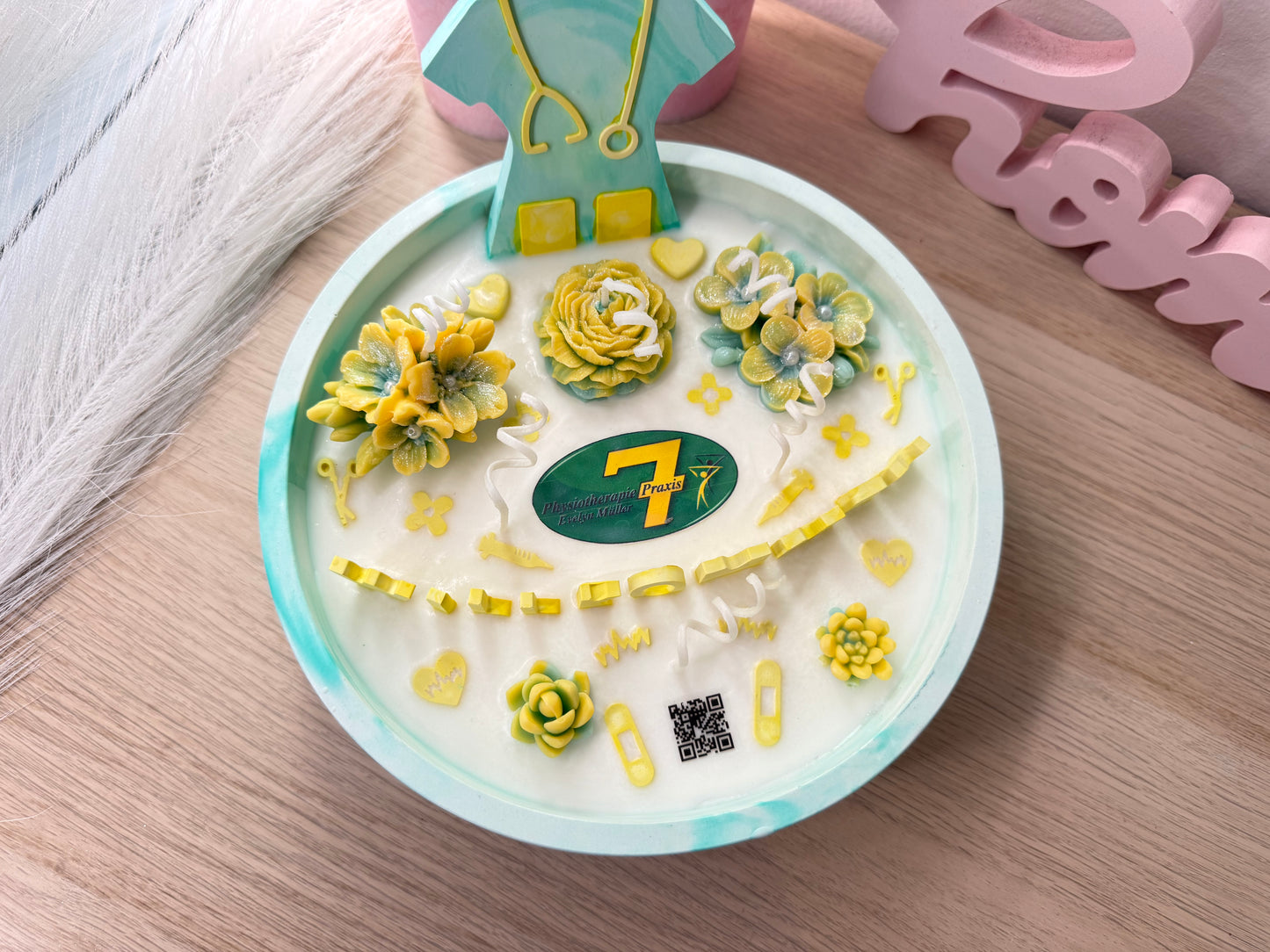 Individuelle Firmenschale – personalisierte Praxisschale mit Logo & Farbwunsch (22 cm)