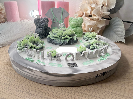 Personalisierte Firmenschale – Willkommen-Deko mit Logo & Branchen-Design