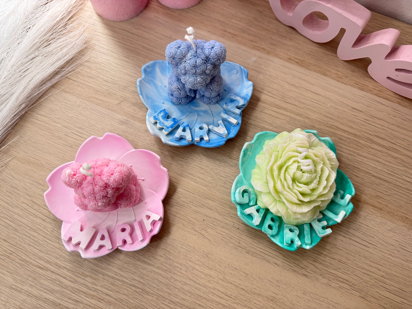 Personalisierte Mini-Blütenschale mit Name – Geschenkidee für jeden Anlass