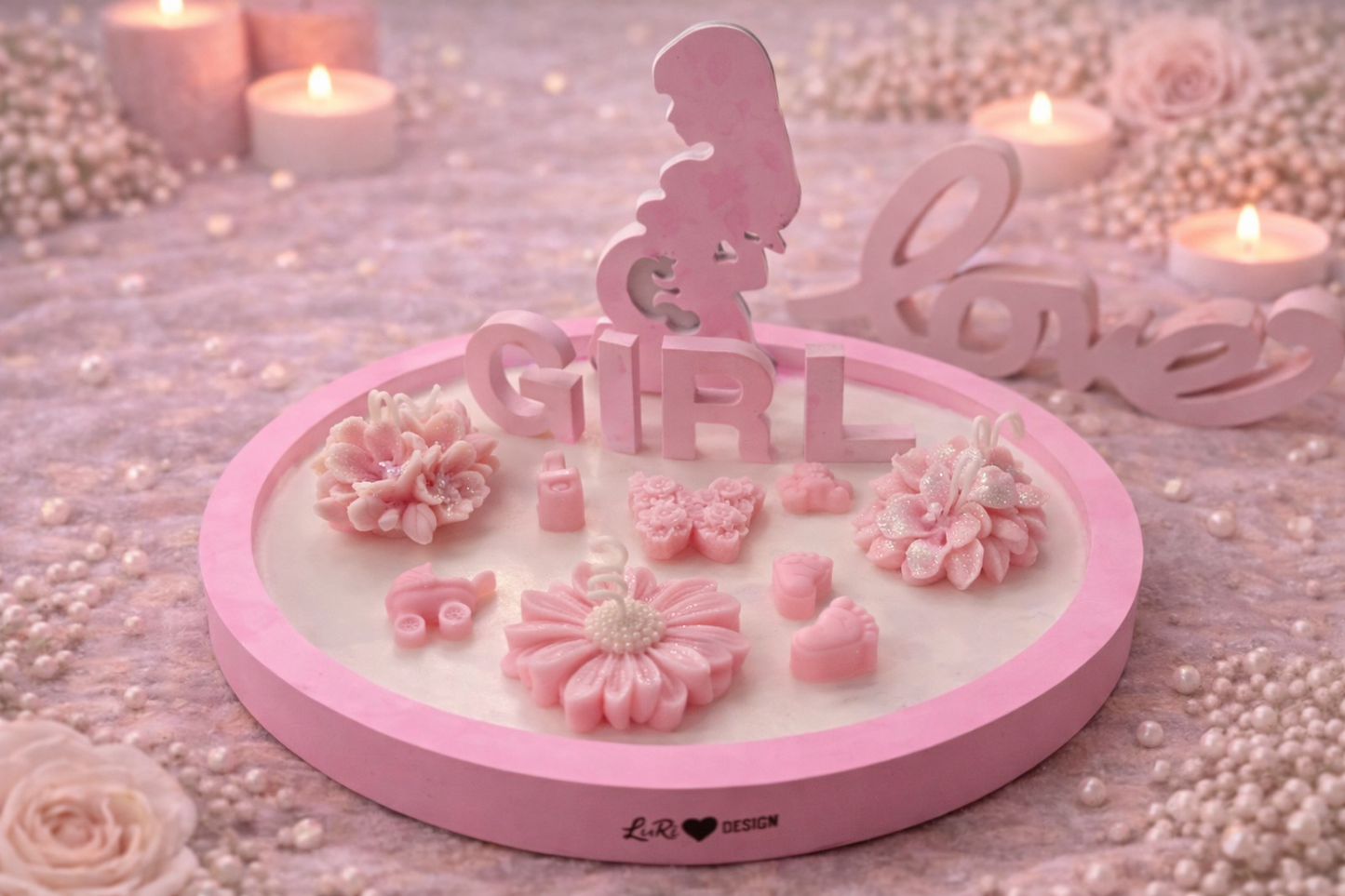 Personalisierter Babyshower Teller 25 cm – Geschenk zur Geburt