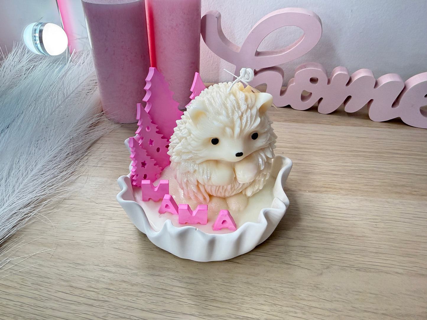 Personalisierte Igel-Schale „Mama“ – liebevolles Geschenk mit Namens- & Farbwunsch