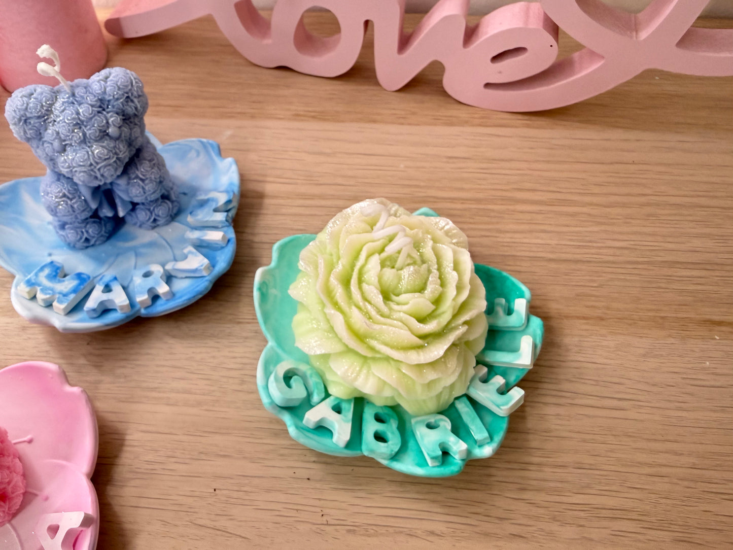 Personalisierte Mini-Blütenschale mit Name – Geschenkidee für jeden Anlass