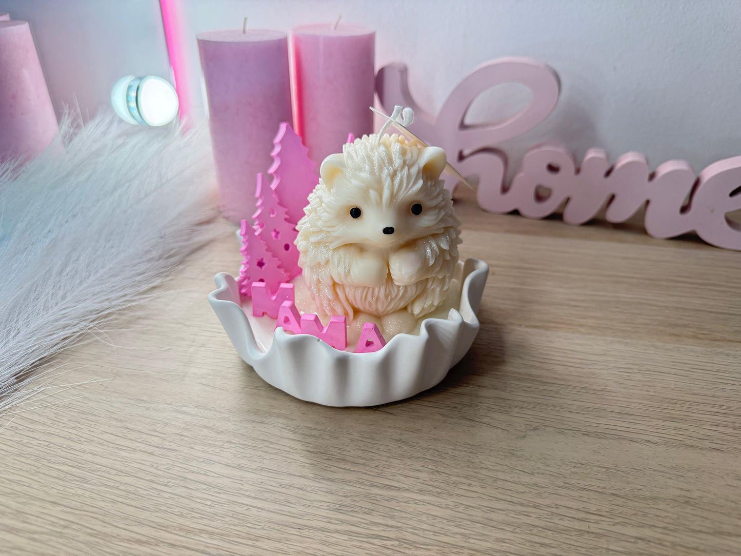 Personalisierte Igel-Schale „Mama“ – liebevolles Geschenk mit Namens- & Farbwunsch