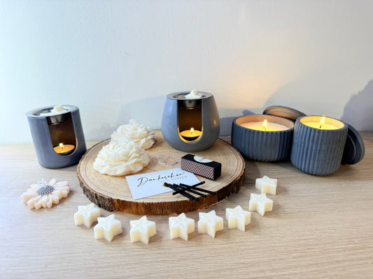 PURE – neutrales Kerzen- & Duft-Geschenkset für Firmen & besondere Anlässe