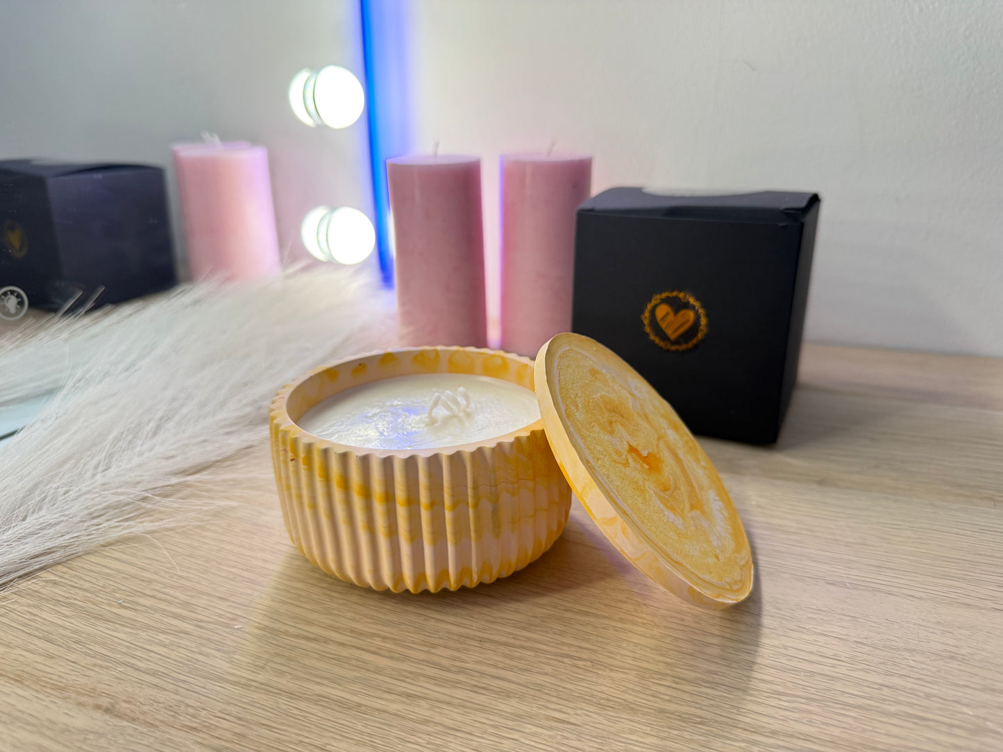 Duftkerze mit Deckel – handgefertigt | stilvolle Deko & Geschenkidee