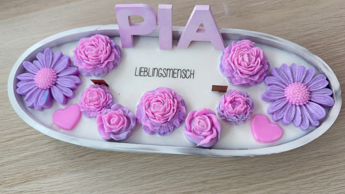 💜 „Lieblingsmensch“-Schale mit Namen | Handgemacht & Geschenkverpackt | Deko-Geschenk für Freundin, Tochter oder Mama – personalisierbares Geschenk – handgemacht, personalisierbar, hochwertige Deko