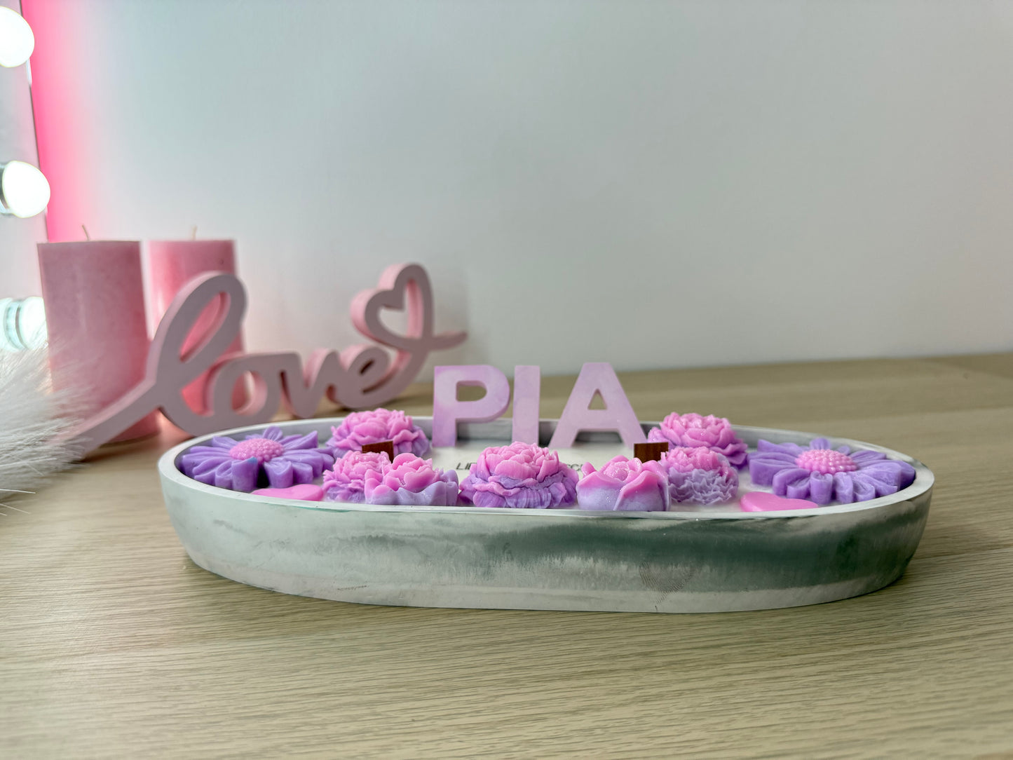 💜 „Lieblingsmensch“-Schale mit Namen | Handgemacht & Geschenkverpackt | Deko-Geschenk für Freundin, Tochter oder Mama – personalisierbares Geschenk – handgemacht, personalisierbar, hochwertige Deko