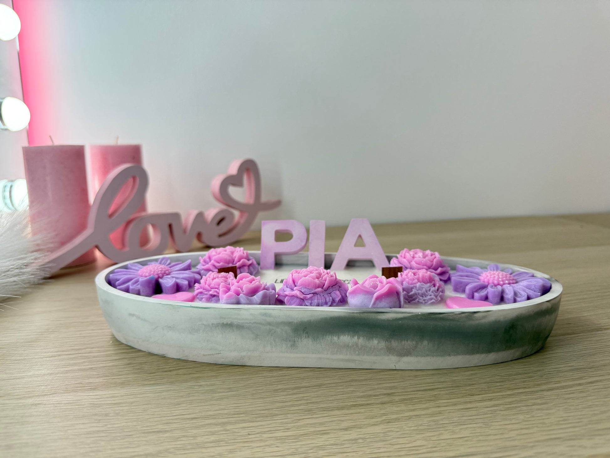 💜 „Lieblingsmensch“-Schale mit Namen | Handgemacht & Geschenkverpackt | Deko-Geschenk für Freundin, Tochter oder Mama – personalisierbares Geschenk – handgemacht, personalisierbar, hochwertige Deko