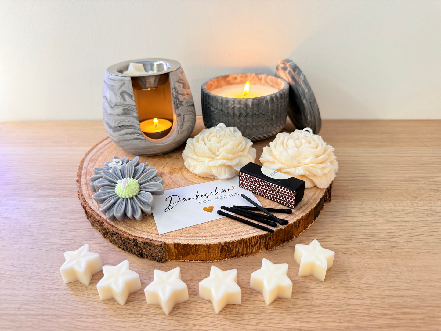 Thank you so much – Scented lamps, scented candles and decorative candles gift set