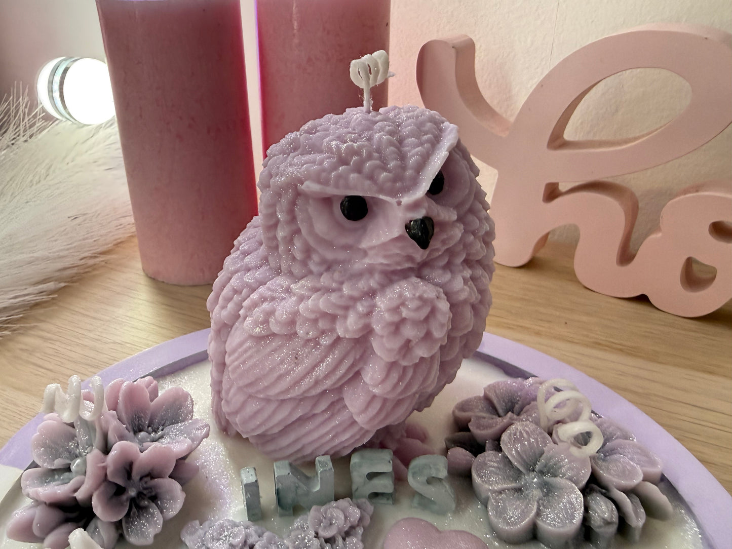 Personalized soy wax candle holder with name | Birthday gift