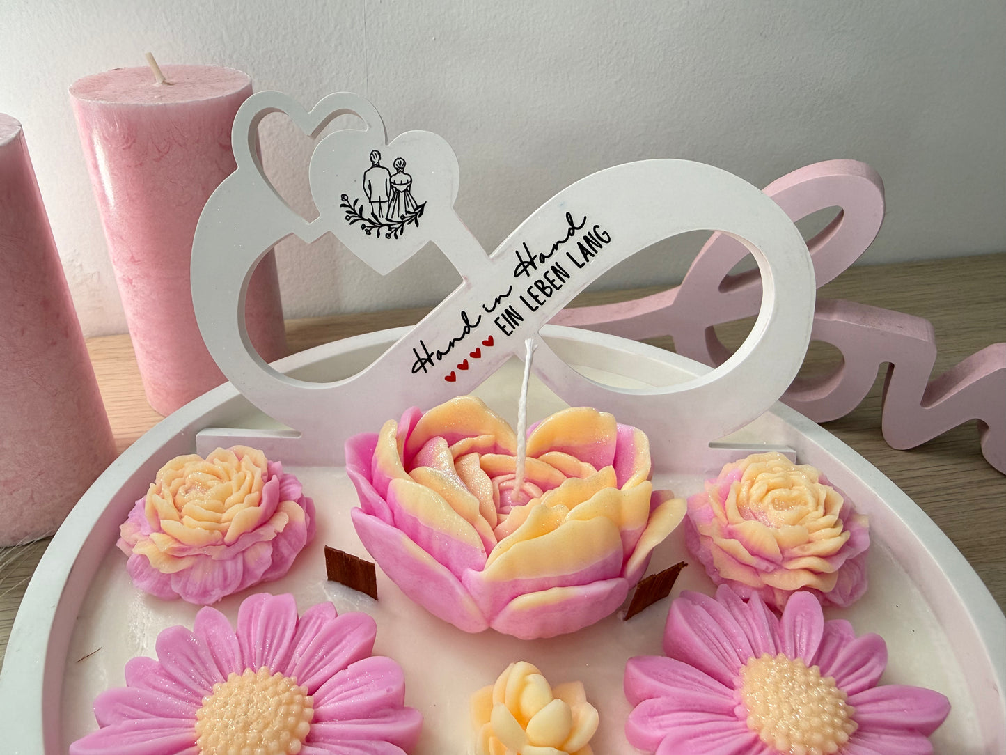 Personalisierte Infinity-Schale „Für die Ewigkeit“ – handgemacht, personalisierbar, hochwertige Deko