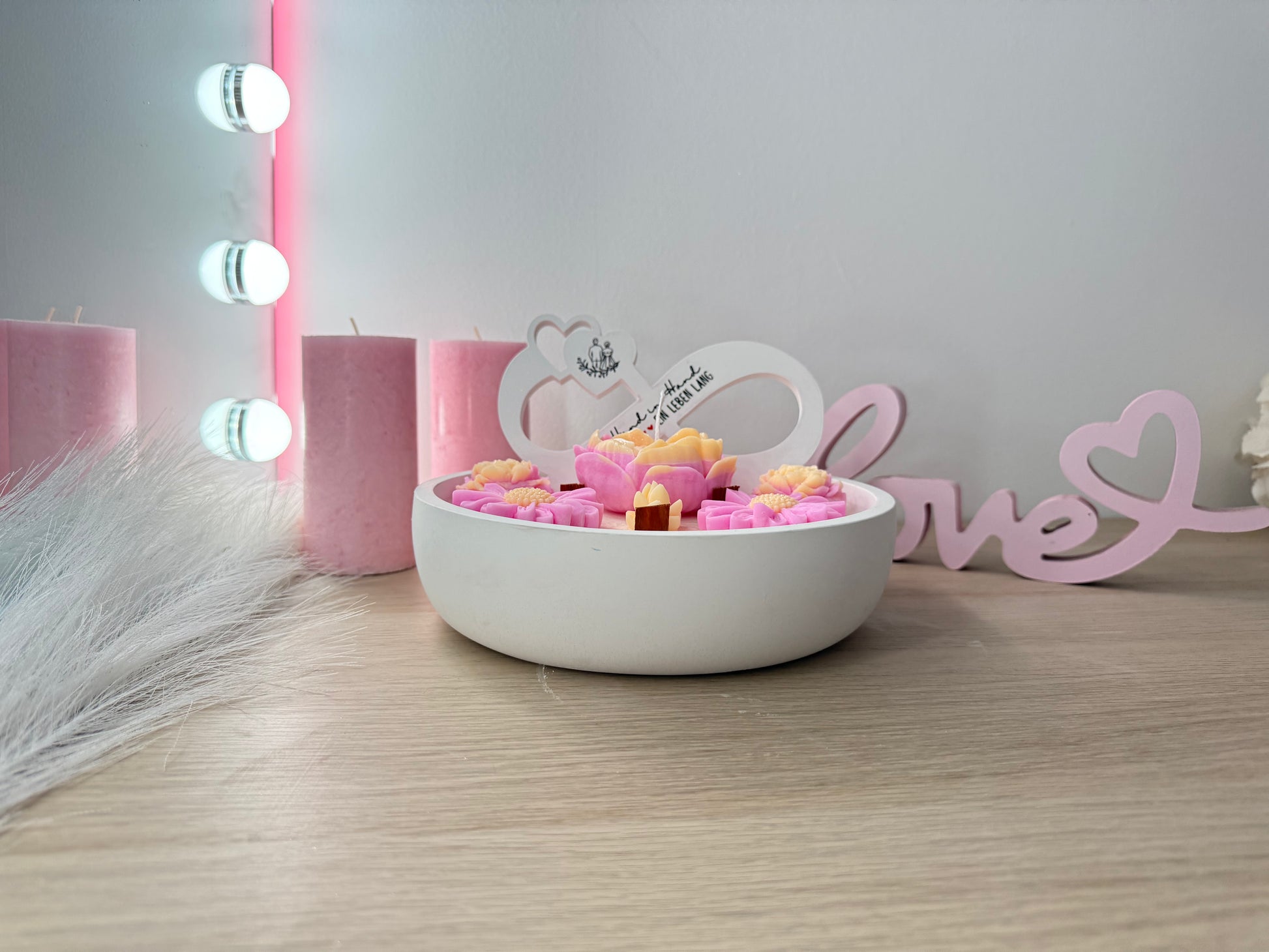 Personalisierte Infinity-Schale „Für die Ewigkeit“ – handgemacht, personalisierbar, hochwertige Deko