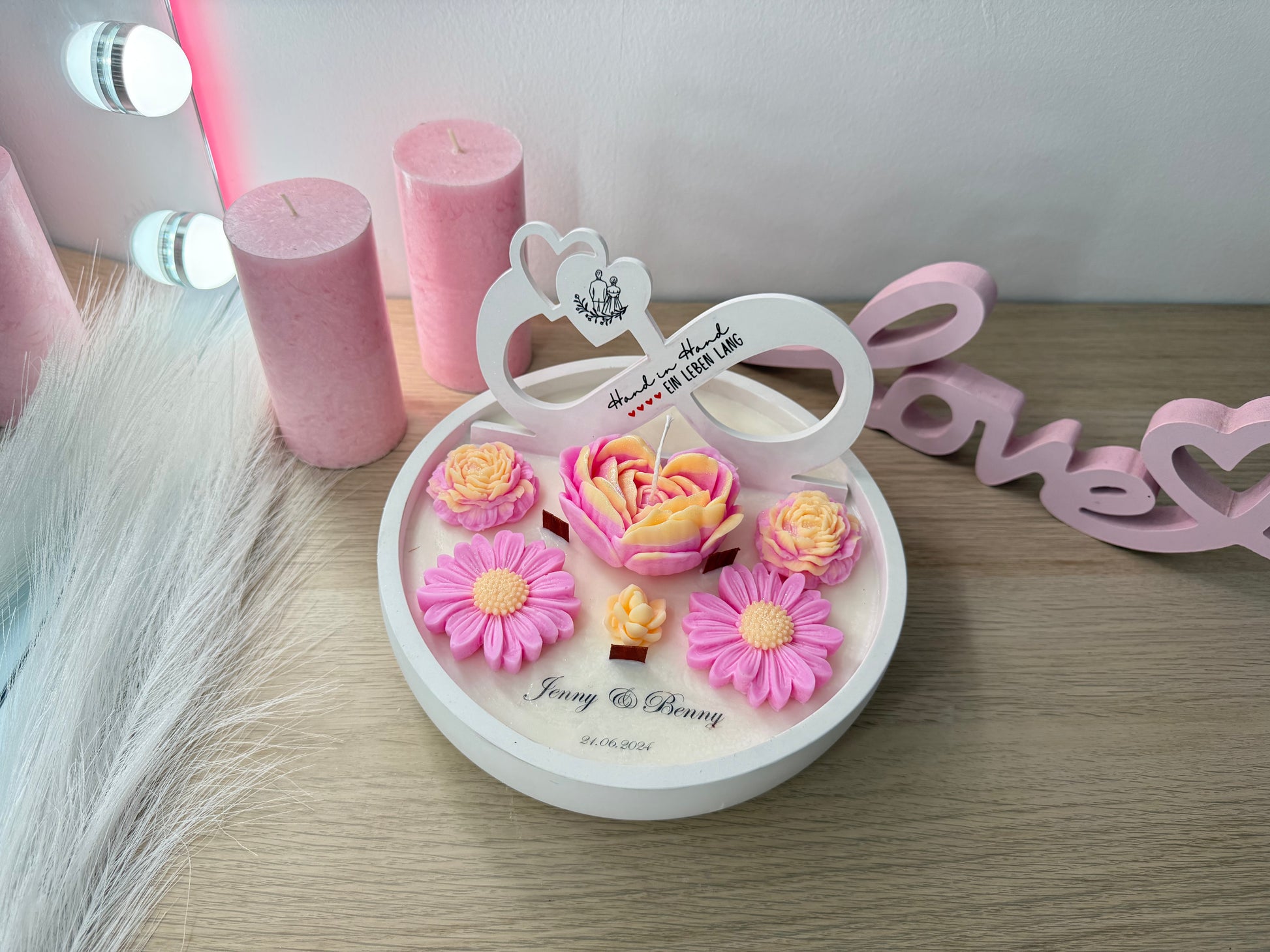 Personalisierte Infinity-Schale „Für die Ewigkeit“ – handgemacht, personalisierbar, hochwertige Deko