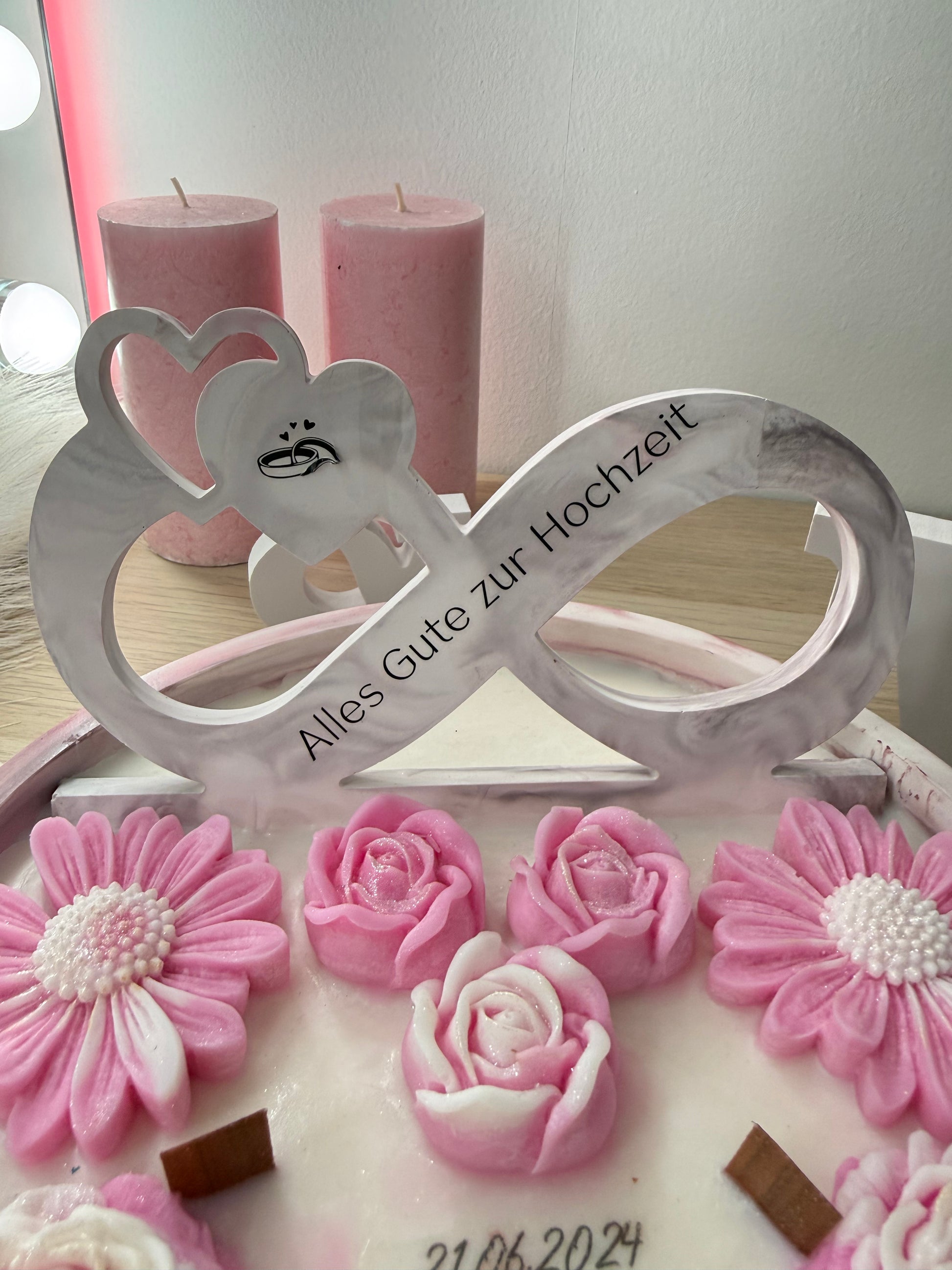 💍 Personalisierte Hochzeitsschale mit Infinity-Zeichen | Handgemacht & Geschenkverpackt | Hochzeitsgeschenk mit Namen & Datum – handgemacht, personalisierbar, hochwertige Deko