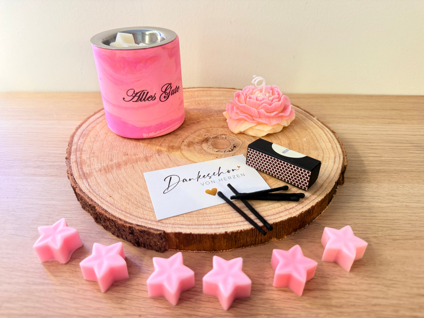 Personalisierte Geschenkbox für Mitarbeiter & Kunden | Handgemachte Duftkerzen Sets
