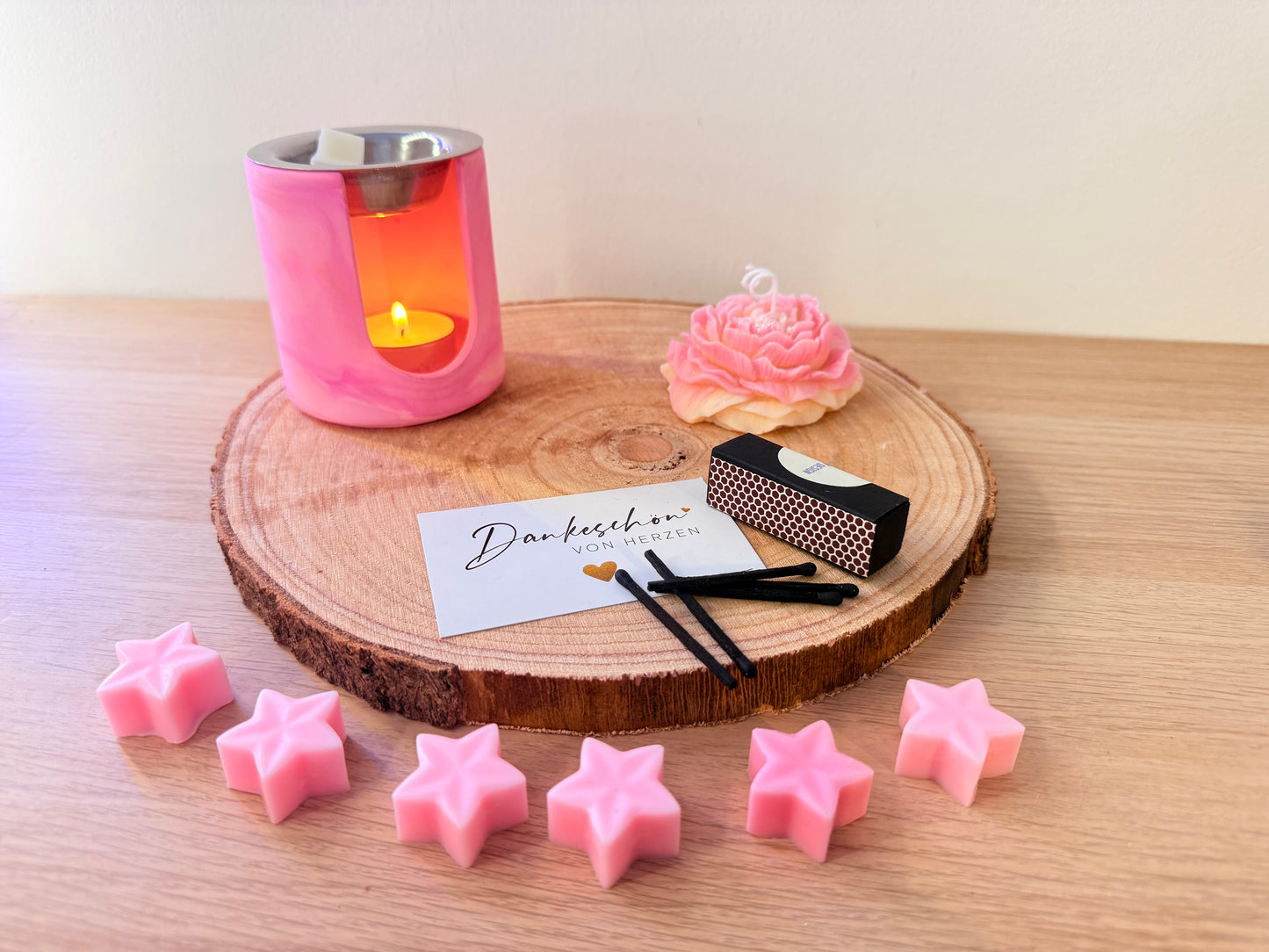 Personalisierte Geschenkbox für Mitarbeiter & Kunden | Handgemachte Duftkerzen Sets