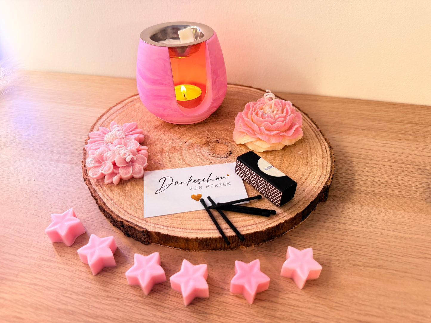 Personalisierte Geschenkbox für Mitarbeiter & Kunden | Handgemachte Duftkerzen Sets