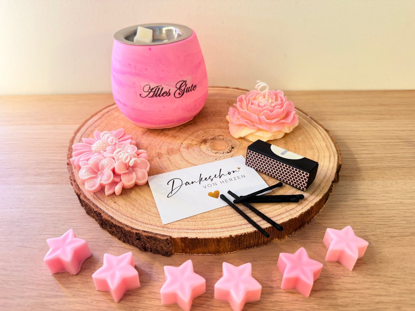 Personalisierte Geschenkbox für Mitarbeiter & Kunden | Handgemachte Duftkerzen Sets